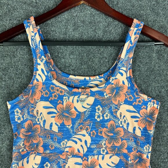 Columbia PFG Dress Womens XS Tank Style Tropical Print Stretch Knit Performance - Picture 3 of 7